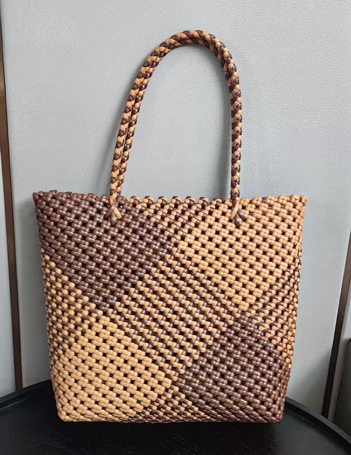 RattanBreeze Woven Tote Bag